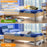 1Pc Under Bed Storage Box with Lid Foldable Organizer Container for Clothes Blankets Toys - Grey - 3
