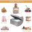 1Pc Under Bed Storage Box with Lid Foldable Organizer Container for Clothes Blankets Toys - Grey - 6