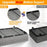 1Pc Imitation Linen Under Bed Storage Box with Wheels Foldable Closet Organizer for Blanket Toy - 4
