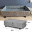 1Pc Imitation Linen Under Bed Storage Box with Wheels Foldable Closet Organizer for Blanket Toy - 7
