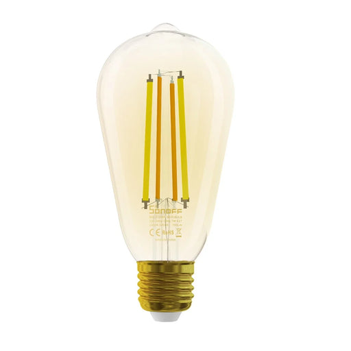 SONOFF B02-F-ST64 Wireless WiFi 2.4GHz Dimmable Vintage LED Bulbs 7W Antique LED Filament Bulbs (Warm Light) - 1