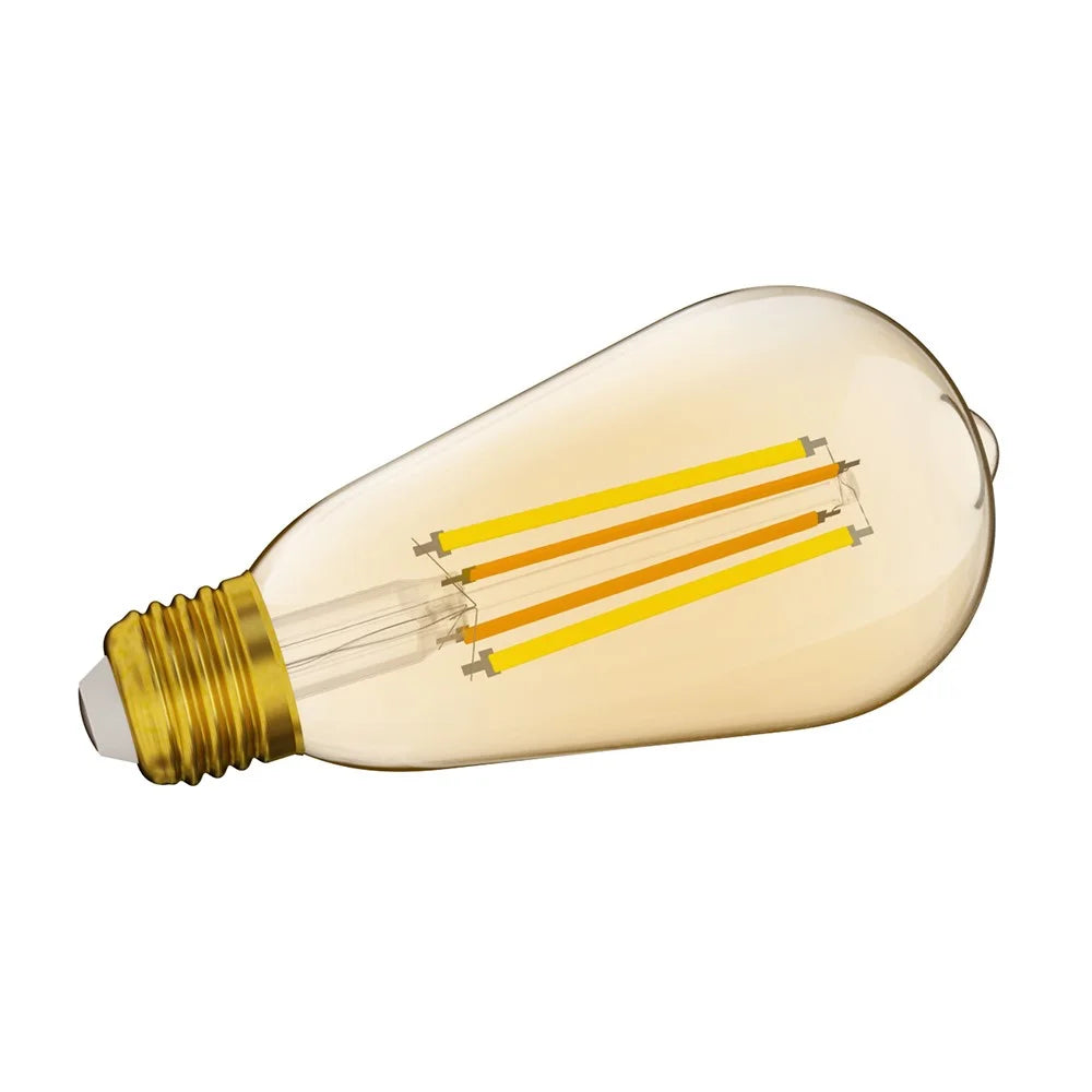 SONOFF B02-F-ST64 Wireless WiFi 2.4GHz Dimmable Vintage LED Bulbs 7W Antique LED Filament Bulbs (Warm Light) - 7