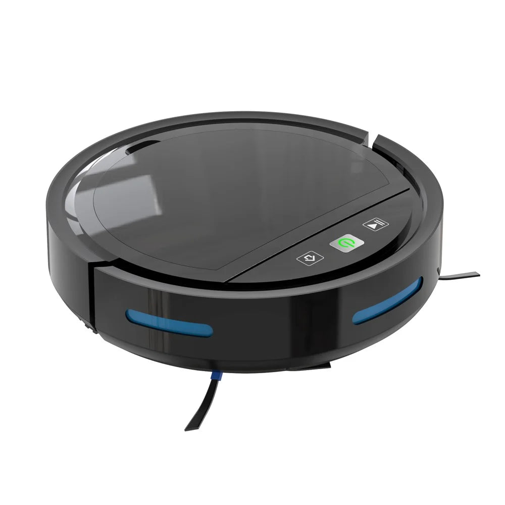 118HW 2500PA Robot Vacuum Cleaner Wireless Smart APP Auto-Recharge Remote Voice Control Sweeping Cleaning Machine - Black - 7