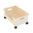Under Bed Storage Box with Rolling Wheels Plastic Drawer Style Mobile Organizer Container Clothes Storage Bin - Cream White - 1