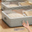 55L Under Bed Storage Box with Transparent Lid Large Capacity Organizer Container for Clothes Books Bedding - 55L - 5