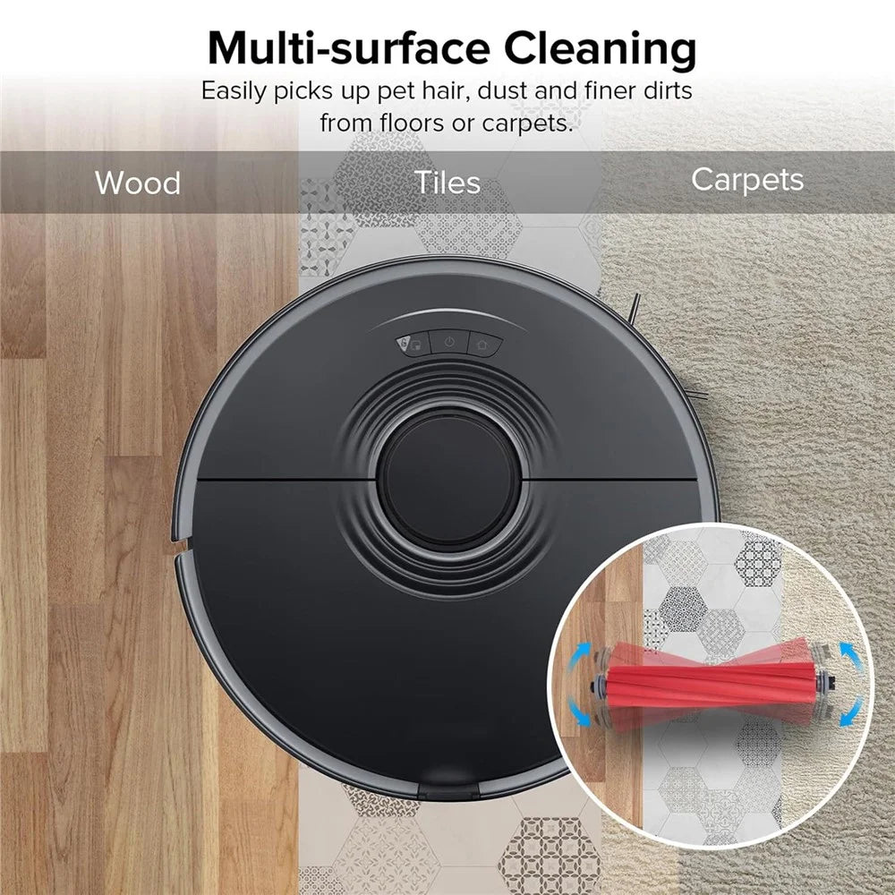 Main Brush for Roborock T7S / T7S Plus / G20 / G10 / G10S / S7+ / G10S Pro / G10S Pure / S7 / Q7 / S7 Max  / S70 Vacuum Cleaner Replacement Roller Brush - 5