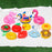 Inflatable Cup Holder Pool Float Watermelon Pineapple Donut Swan Fruit Pool Party Drink Holder - Pineapple - 5