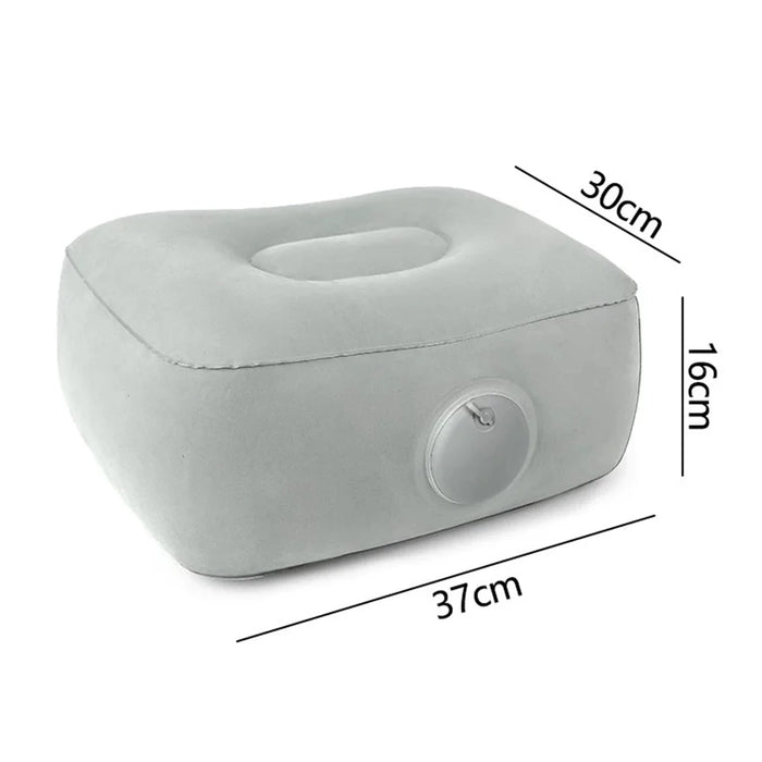 Portable Inflatable Seat Cushion 15-20cm Height Boost Chair Cushion for Stadium Concerts Sports, 37x30x16cm - Gray - 6
