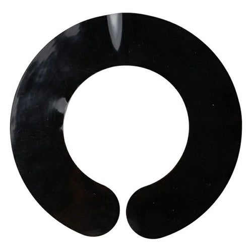 Hair Cutting Neck Guard Silicone Collar Waterproof Anti-Hair Drop Protector Haircut Neck Guard for Barber Salon - Black - 1