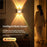 16 Color Gradient Smart RGB LED Night Light Motion Sensor Magnetic Wireless Wall Lamp - White - 5