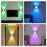 16 Color Gradient Smart RGB LED Night Light Motion Sensor Magnetic Wireless Wall Lamp - White - 7