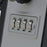 House Shaped 4-digit Combination Lock Box with 2 Keys Large Space Metal Secure Storage for Home Office Hotel - Silver Gray - 4