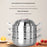 C&E 30cm 3-Tier Steamer Pot 304 Stainless Steel Multi-Functional Soup Stockpot for Home Cooking (BPA Free, No FDA) - Silver - 2