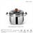 C&E 22cm Steamer Pot 304 Stainless Steel Composite Base Low-Sugar Rice Cooker with Beech Wood Handle (BPA Free, No FDA) - Silver - 5