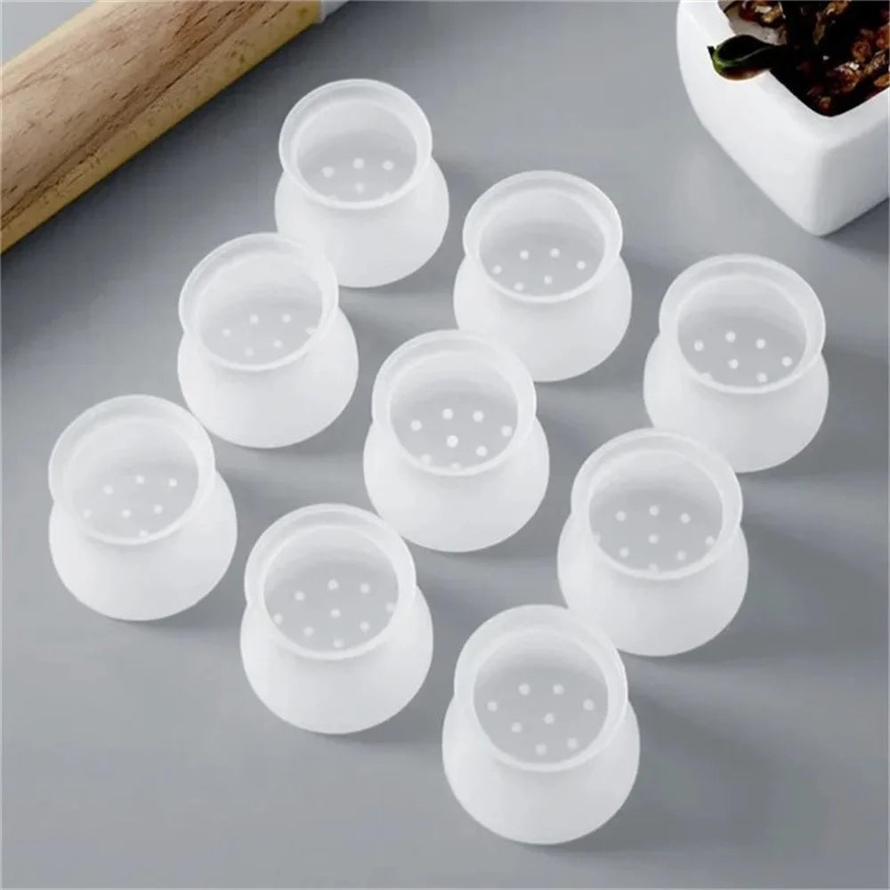 20Pcs Silicone Furniture Leg Caps Non-Slip Chair Table Feet Protector for Round Legs 1.7-3cm - 5