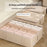 80x47x25cm Under Bed Storage Box Large Capacity Foldable Clothes Organizer with Handles - Beige - 4