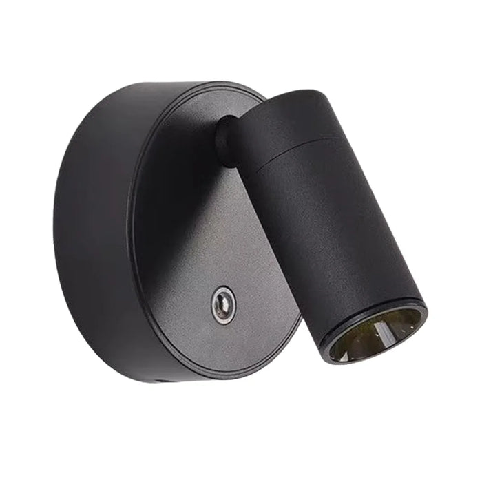 Y-05 USB Rechargeable Magnetic Wall Lamp 3W COB 3-Color Dimmable Touch Control Night Light - Black - 1