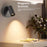 Y-05 USB Rechargeable Magnetic Wall Lamp 3W COB 3-Color Dimmable Touch Control Night Light - Black - 3