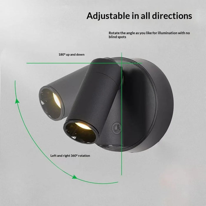 Y-05 USB Rechargeable Magnetic Wall Lamp 3W COB 3-Color Dimmable Touch Control Night Light - Black - 4
