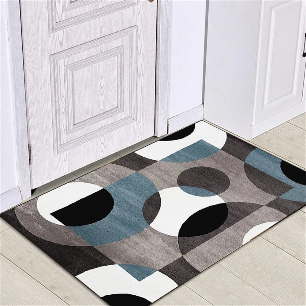 60 x 90cm Nordic Style Non-Slip Soft Floor Mats Absorbent Bathroom Rugs Washable Bath Mats for Bedroom Living/Dining Room - Nordic 06 - 2