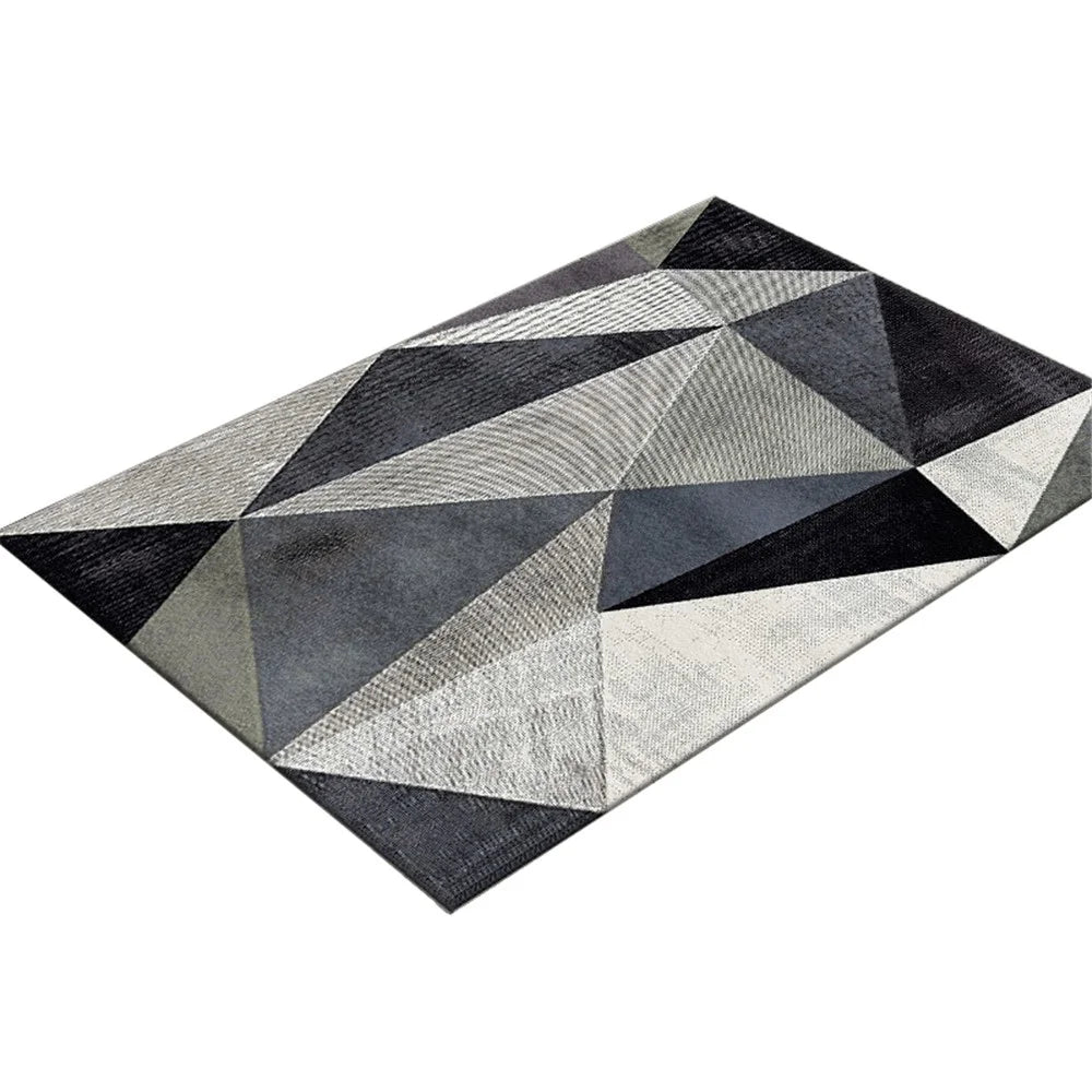50 x 80cm Nordic Style Bathroom Rugs Machine Washable Bath Mats for Bedroom Anti-Slip Soft Floor Mats for Living/Dining Room - 09 - 1