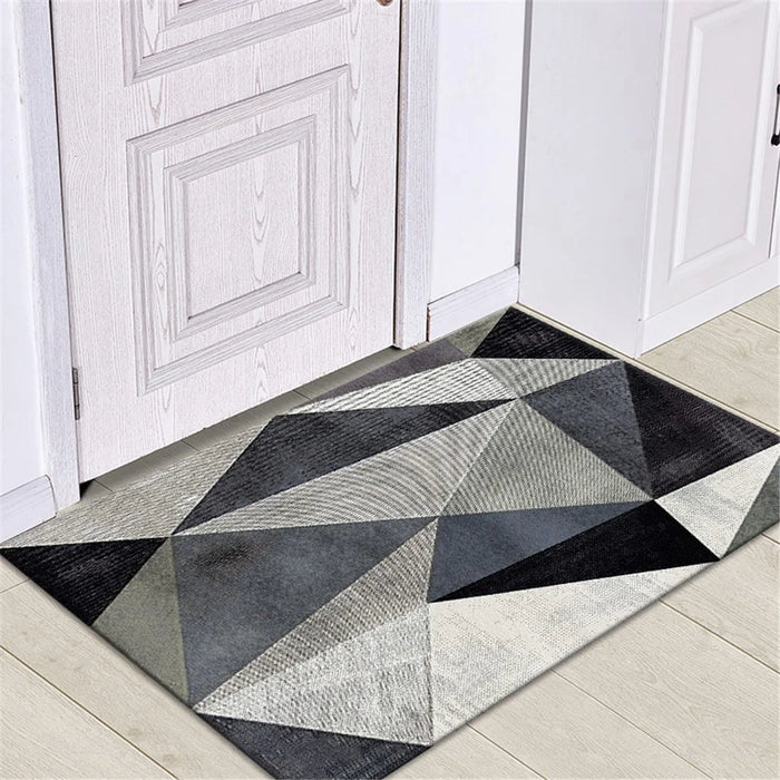 50 x 80cm Nordic Style Bathroom Rugs Machine Washable Bath Mats for Bedroom Anti-Slip Soft Floor Mats for Living/Dining Room - 09 - 2