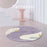 80cm Round Floor Mat Baby Mat Washable Soft Non-slip Floor Protector Anti-splash Mat Pad Home Bedroom Decoration - Terrazzo - 2