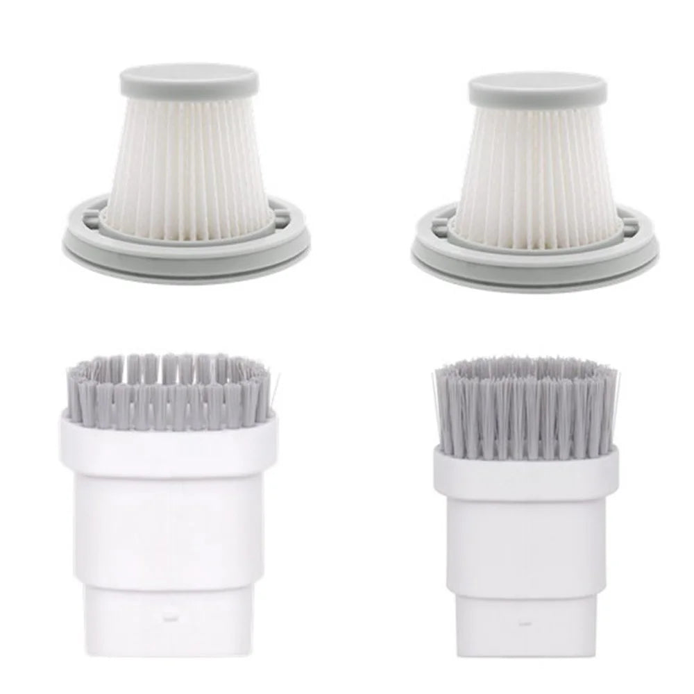 For Xiaomi Mijia Handy Vacuum Cleaner 1 Set of Long Hair + Short Hair Dust Brush + Filters Vacuum Attachment Replacement - 1