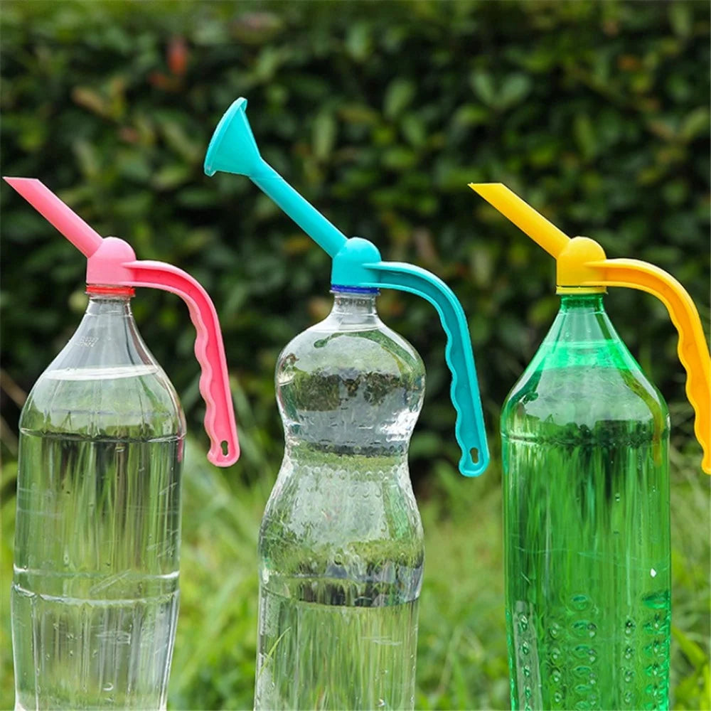 Plastic Watering Can Long Mouth Shower Watering Can Spout Flower Garden Tools - Blue - 6