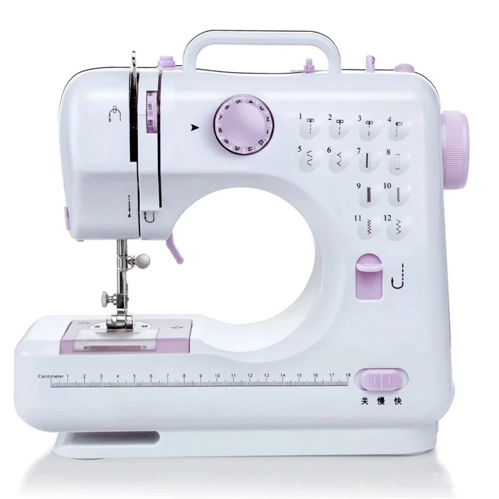 505A Home Sewing Machine Full Featured 12 Stitch Patterns Easy to Use for Beginners (English User Manual) - US Plug - 2