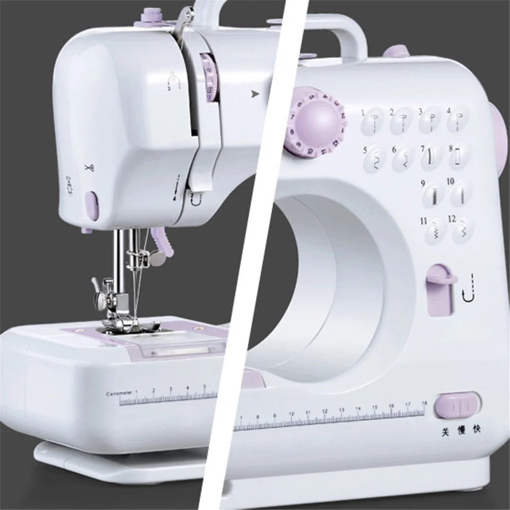 505A Home Sewing Machine Full Featured 12 Stitch Patterns Easy to Use for Beginners (English User Manual) - US Plug - 5