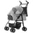 TG-PS001 2-in-1 Dog Cat Cart Going Out Pet Carrier Stroller Portable Foldable Trolley Pet Gift - Grey - 1