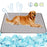 TG-PB0103 Breathable Bed Blanket Summer Pet Cooling Mat Sleeping Ice Pad Pet Gift, Size XL - Dark Blue - 6