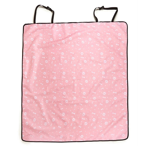 TG-PCU009 Waterproof Car Trunk Rear Back Seat Cover Pet Dog Seat Mat Protector Hammock Pad Liner - Pink / Claw - 1