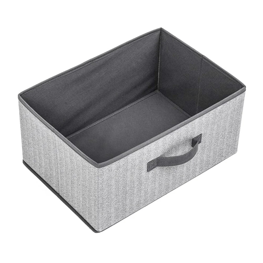 MOHO&HOME MDJ-612123 23L Multi-purpose Non-Woven Fabric Storage Box Collapsible Clothes Socks Organizer - Grey - 1