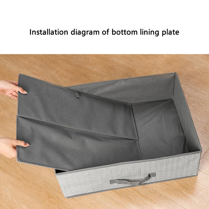 MOHO&HOME MDJ-612123 23L Multi-purpose Non-Woven Fabric Storage Box Collapsible Clothes Socks Organizer - Grey - 3