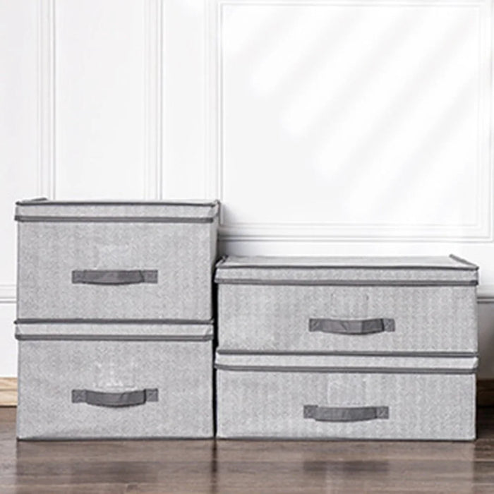 MOHO&HOME MDJ-612123 23L Multi-purpose Non-Woven Fabric Storage Box Collapsible Clothes Socks Organizer - Grey - 5