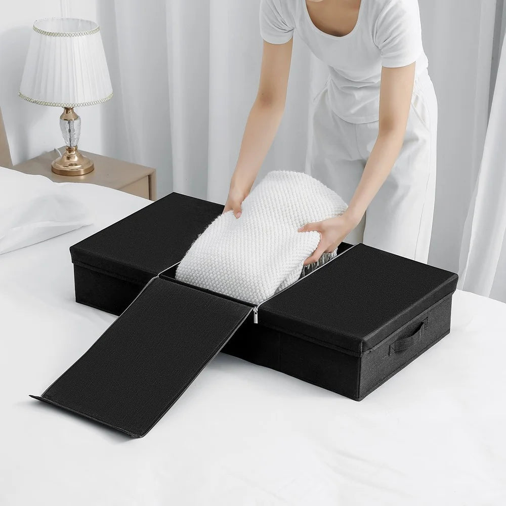 MOHO & HOME MDJ6145 81x41x15CM Bedroom Under Bed Blankets Storage Box Containers for Clothes, Shoes - 4