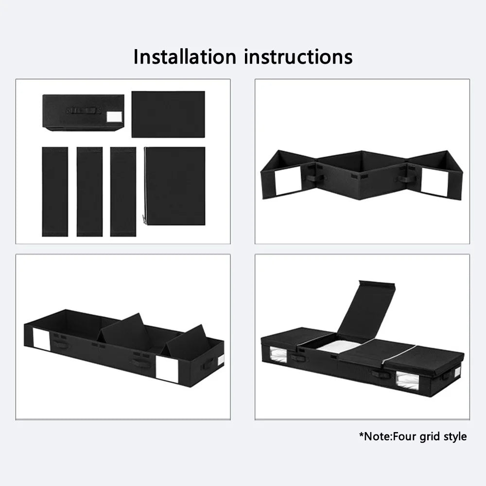 MOHO & HOME MDJ6145 81x41x15CM Bedroom Under Bed Blankets Storage Box Containers for Clothes, Shoes - 7