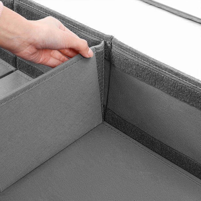 MOHO&HOME MDJ-6142 Folding Household Blankets Toy Sorting Box Under Bed Clothing Storage Bag, Transparent Cover - 6