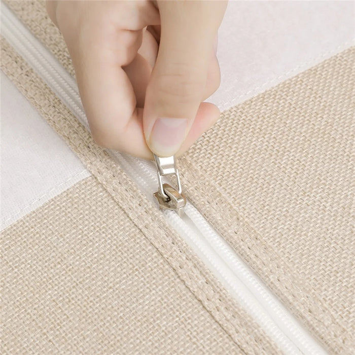 MOHO&HOME MDJ6143 Visual Windows Quilt Storage Bag Bedspread Pillowcase Wardrobe Bed Sheet Organizer - Beige - 3