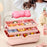 Bowknot Design Hair Accessories PP Storage Box Desktop Cute Children Hairpin Jewelry Dustproof Case - Pink - 2