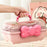 Bowknot Design Hair Accessories PP Storage Box Desktop Cute Children Hairpin Jewelry Dustproof Case - Pink - 5