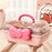 Bowknot Design Hair Accessories PP Storage Box Desktop Cute Children Hairpin Jewelry Dustproof Case - Pink - 6