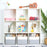 AB-085 Cotton Rope Storage Basket for Toys Magazine Dual Handle Sundries Organizer Basket - White+Light Grey - 4