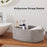 AB-096 Decorative Storage Box Woven Cotton Rope Basket for Toy, Makeup, Shampoo, Lotion, Book - Grey - 2