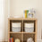 AB-005 Woven Cotton Rope Basket Baby Laundry Basket Toy Storage Blanket Storage Bin Nursery Storage Box - Light Grey - 3