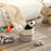 AB-005 Woven Cotton Rope Basket Baby Laundry Basket Toy Storage Blanket Storage Bin Nursery Storage Box - Light Grey - 4