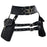 FBG003BK Crossover Waist Bag Fanny Pack PU Leather Leg Hip Pouch Casual Daypack Cosplay Costume Belt Purse - 1