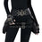 FBG003BK Crossover Waist Bag Fanny Pack PU Leather Leg Hip Pouch Casual Daypack Cosplay Costume Belt Purse - 7